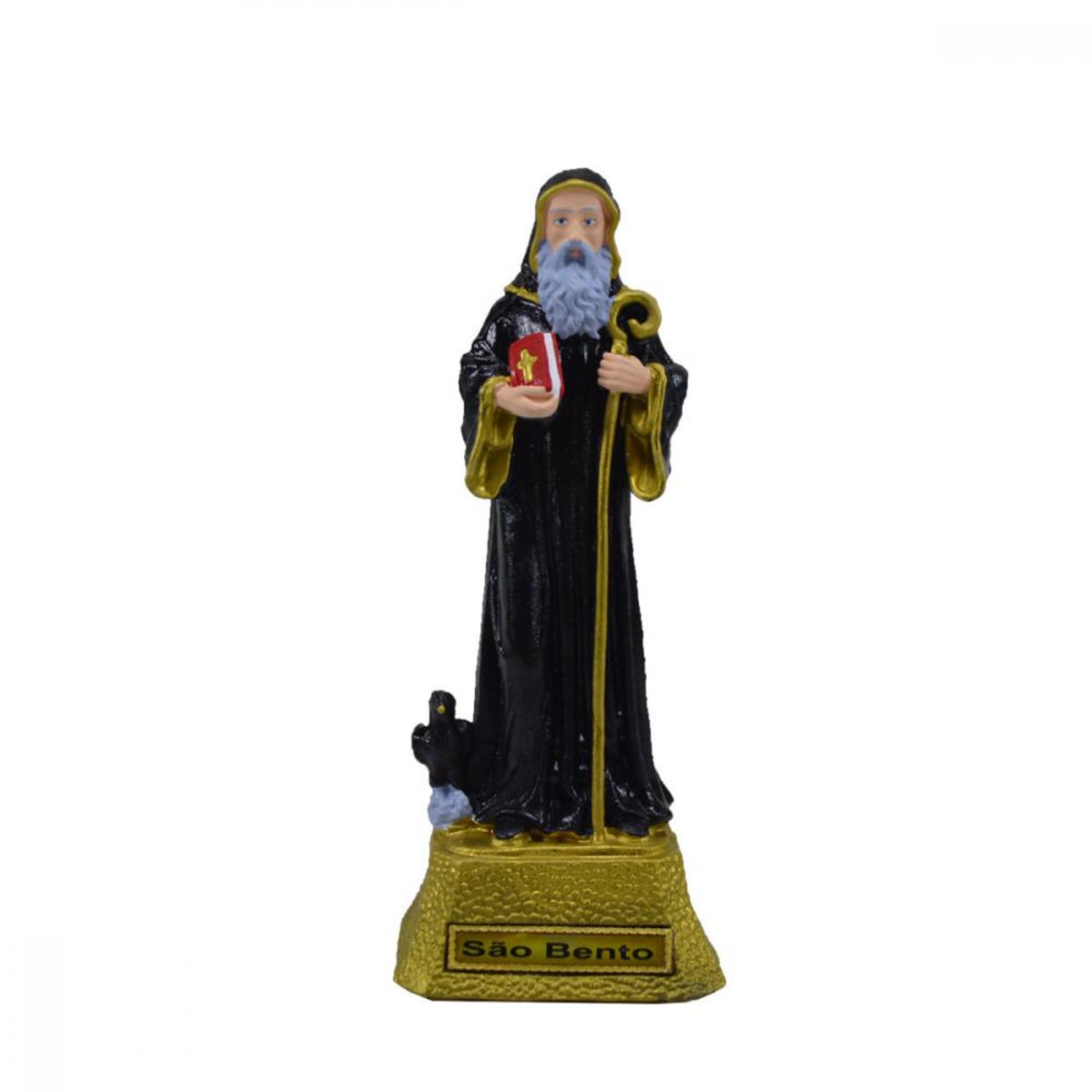 Saint Benedict Statue - 8 inch - Shatterproof Material
