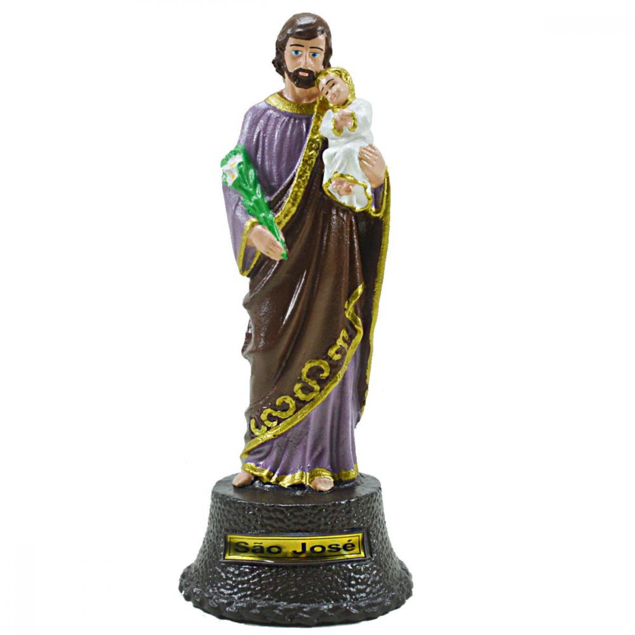 St Joseph with Child Jesus 8" Statue - Shatterproof Material