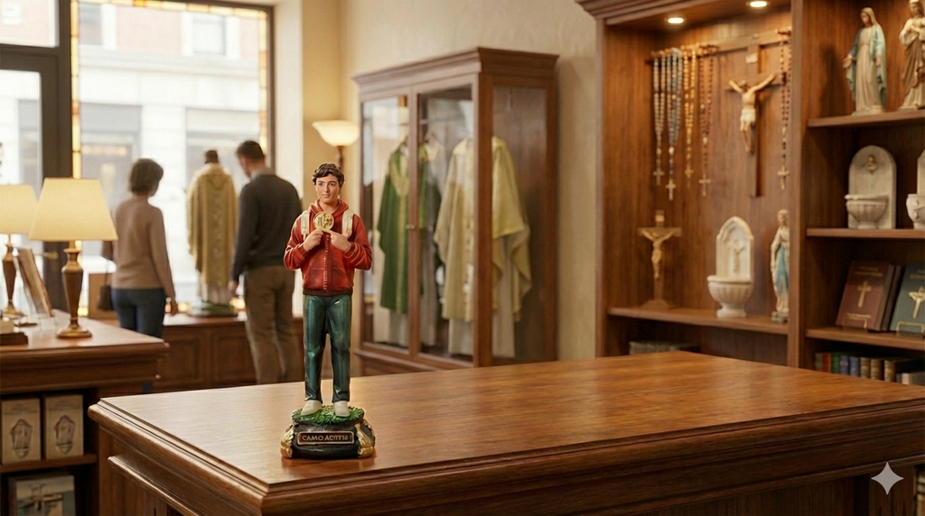 St Carlo Acutis 8" Statue - Shatterproof Material