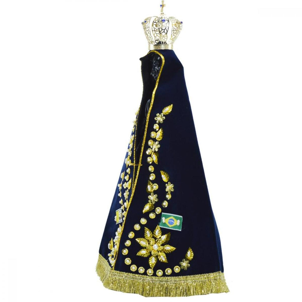 Our Lady of Aparecida with Mantle 7.5" Statue - Shatterproof Material
